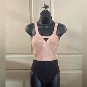 Guess Pink Sleeveless Crop Tank Top